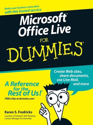 cover image of Microsoft Office Live For Dummies
